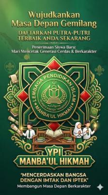 SPMB Madrasah Manba'ul Hikmah Tahun Ajaran 2026/2027